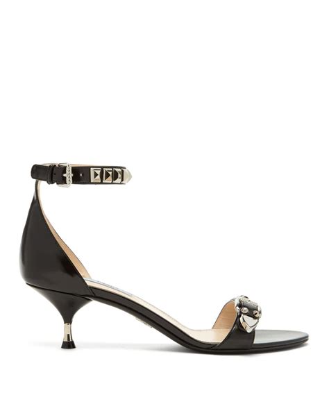 prada wedge sandal|Prada kitten heel sandals.